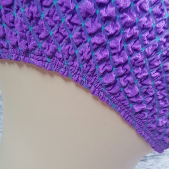 Bendigo Women's Swimsuit One Piece Purple size 9/10 Made in USA - Picture 5 of 9